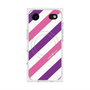 プレミアムスクエアケース with MagSafe［ Big Stripe - Purple × Pink ］