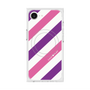 プレミアムスクエアケース with MagSafe［ Big Stripe - Purple × Pink ］