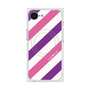 プレミアムスクエアケース with MagSafe［ Big Stripe - Purple × Pink ］