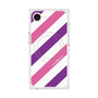 プレミアムスクエアケース with MagSafe［ Big Stripe - Purple × Pink ］