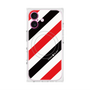プレミアムスクエアケース with MagSafe［ Big Stripe - Red × Black ］