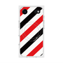 プレミアムスクエアケース with MagSafe［ Big Stripe - Red × Black ］