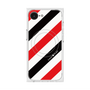 プレミアムスクエアケース with MagSafe［ Big Stripe - Red × Black ］