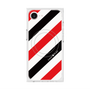 プレミアムスクエアケース with MagSafe［ Big Stripe - Red × Black ］