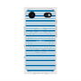 プレミアムスクエアケース with MagSafe［ Small Border - Blue ］