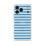 プレミアムスクエアケース with MagSafe［ Small Border - Blue ］