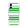 プレミアムスクエアケース with MagSafe［ Small Border - Green ］