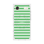 プレミアムスクエアケース with MagSafe［ Small Border - Green ］