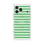 プレミアムスクエアケース with MagSafe［ Small Border - Green ］