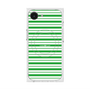 プレミアムスクエアケース with MagSafe［ Small Border - Green ］