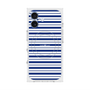 プレミアムスクエアケース with MagSafe［ Small Border - Navy ］