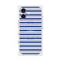 プレミアムスクエアケース with MagSafe［ Small Border - Navy ］