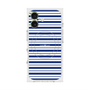 プレミアムスクエアケース with MagSafe［ Small Border - Navy ］