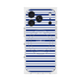 プレミアムスクエアケース with MagSafe［ Small Border - Navy ］