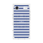 プレミアムスクエアケース with MagSafe［ Small Border - Navy ］