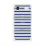 プレミアムスクエアケース with MagSafe［ Small Border - Navy ］
