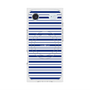 プレミアムスクエアケース with MagSafe［ Small Border - Navy ］