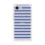 プレミアムスクエアケース with MagSafe［ Small Border - Navy ］
