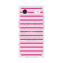 プレミアムスクエアケース with MagSafe［ Small Border - Pink ］