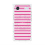 プレミアムスクエアケース with MagSafe［ Small Border - Pink ］