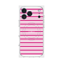 プレミアムスクエアケース with MagSafe［ Small Border - Pink ］