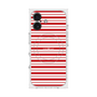 プレミアムスクエアケース with MagSafe［ Small Border - Red ］
