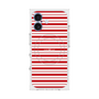 プレミアムスクエアケース with MagSafe［ Small Border - Red ］