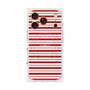 プレミアムスクエアケース with MagSafe［ Small Border - Red ］