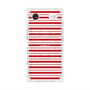 プレミアムスクエアケース with MagSafe［ Small Border - Red ］