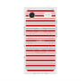 プレミアムスクエアケース with MagSafe［ Small Border - Red ］
