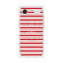 プレミアムスクエアケース with MagSafe［ Small Border - Red ］