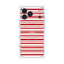 プレミアムスクエアケース with MagSafe［ Small Border - Red ］
