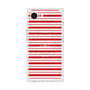 プレミアムスクエアケース with MagSafe［ Small Border - Red ］