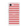 プレミアムスクエアケース with MagSafe［ Small Border - Red ］