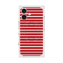 プレミアムスクエアケース with MagSafe［ Middle Border - Red ］