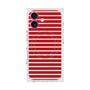プレミアムスクエアケース with MagSafe［ Middle Border - Red ］