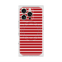 プレミアムスクエアケース with MagSafe［ Middle Border - Red ］