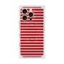 プレミアムスクエアケース with MagSafe［ Middle Border - Red ］