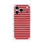 プレミアムスクエアケース with MagSafe［ Middle Border - Red ］