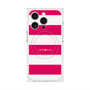 プレミアムスクエアケース with MagSafe［ Big Border - Pink ］