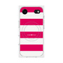 プレミアムスクエアケース with MagSafe［ Big Border - Pink ］