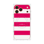 プレミアムスクエアケース with MagSafe［ Big Border - Pink ］