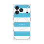 プレミアムスクエアケース with MagSafe［ Big Border - Blue ］