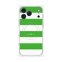 プレミアムスクエアケース with MagSafe［ Big Border - Green ］