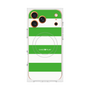 プレミアムスクエアケース with MagSafe［ Big Border - Green ］