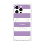 プレミアムスクエアケース with MagSafe［ Big Border - Purple ］