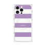 プレミアムスクエアケース with MagSafe［ Big Border - Purple ］