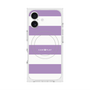 プレミアムスクエアケース with MagSafe［ Big Border - Purple ］