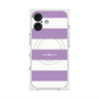 プレミアムスクエアケース with MagSafe［ Big Border - Purple ］