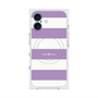 プレミアムスクエアケース with MagSafe［ Big Border - Purple ］